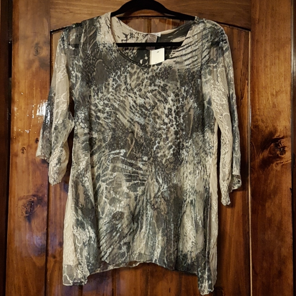 Brittany Black Lace Top